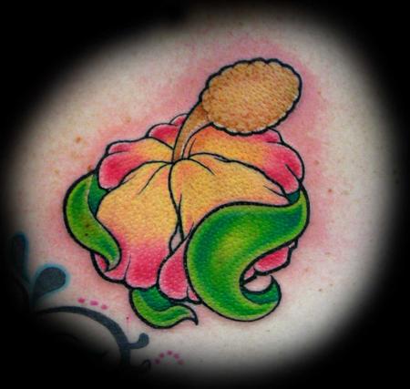 Jay Blackburn - Full color new school illustrative animated Hibiscus flower