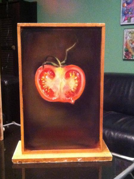 Tattoos - tomato on an old drawer - 65463