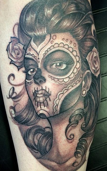Mike Boissoneault - day of the dead pinup