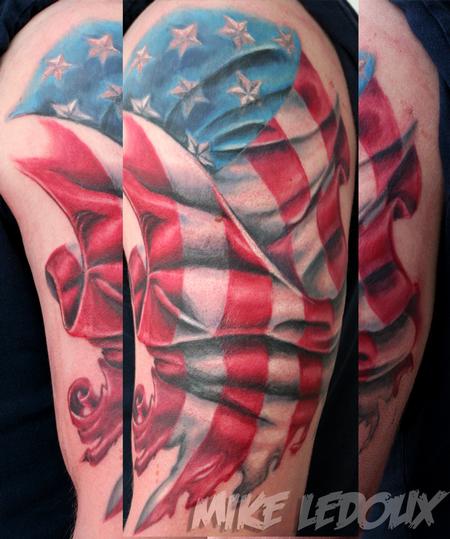 Mike Ledoux - American flag