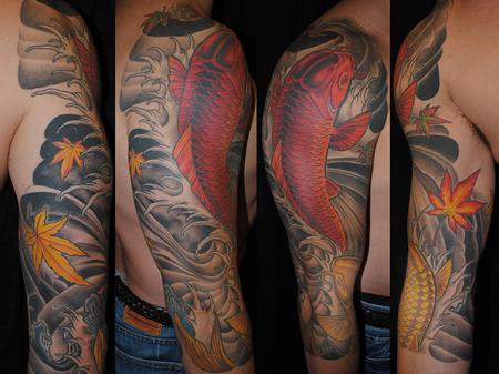 Larry DiGiusto - Japanese Koi 3/4 Sleeve