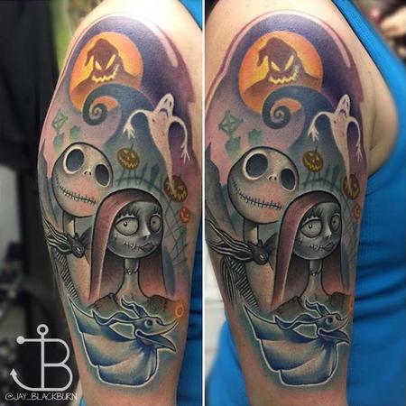 Jay Blackburn - New School Disney Nightmare Before Christmas Tattoo