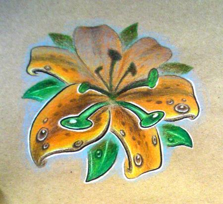 Tattoos - Full color new school animated Lilly - 59868