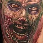 Tattoos - color realistic zombie tattoo - 102407