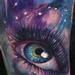 Tattoos - Full color space and eyeball half sleeve tattoo - 96241