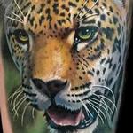Tattoos - color realistic cheetah tattoo done at the Philadelphia Tattoo Arts Convention - 125912