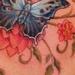 Tattoos - flower.butterfly. back - 65434