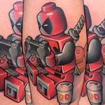 Tattoos - New School Lego Deadpool tattoo - 132640