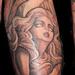 Tattoos - black nd gray angel - 76225