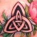Tattoos - celtic, thistle, rose. ribs - 65425