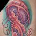 Tattoos - jellyfish on ribs - 76231