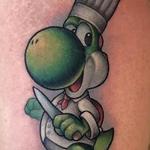 Tattoos - New School Chef Yoshi from Super Mario Bros Tattoo - 132614