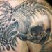 Tattoos - Black and Gray Skull Bio-mech Tattoo - 60950