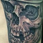 Tattoos - skull with samurai helmet - 106146