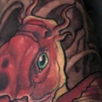 Red Koi  Tattoo Design Thumbnail