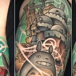 Hayao Miyazaki Sleeve Tattoo Design Thumbnail