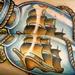 New School Ship in a bottle tattoo Tattoo Design Thumbnail