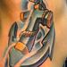 Tattoos - Full colored new school animated anchor tattoo - 63002