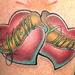 Tattoos - Full color new school animated hearts tattoo - 60163