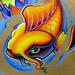 tattoo galleries/ - Full color new school animated Koi Fish - 62269