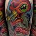 Tattoos - Full color octopus and anchor tattoo - 76017