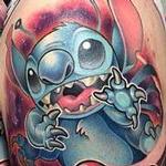 Tattoos - New School Stitch and spaceship tattoo - 101750