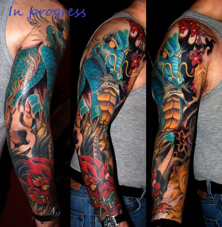 Tattoos - Blue Dragon - 79581