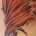 Tattoos - Custom feather tattoo with script - 77773