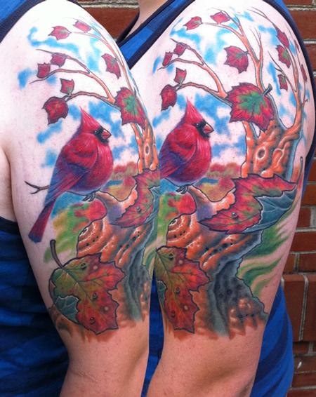 Only Good Tattoos  Tattoos, Cardinal tattoos, Half sleeve tattoo
