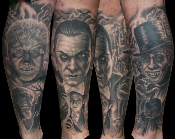 Steve Wimmer Universal Monsters Leg Sleeve 2 Large Image Leave Comment