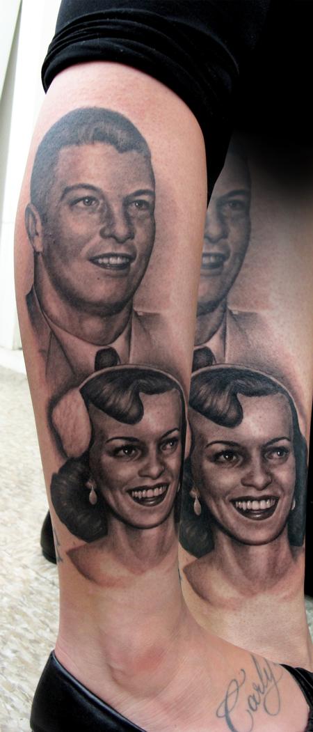 Grandparents portraits : Tattoos