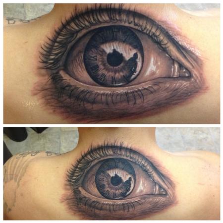 Steve Wimmer - Eye tattoo 