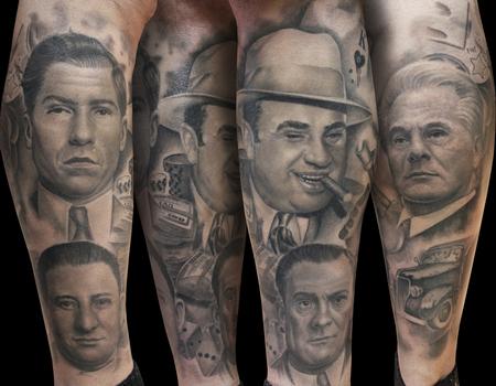 Steve Wimmer - Mob Boss Ganster Leg Sleeve