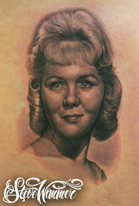 Steve Wimmer - Portrait of his Mom On his Ribs