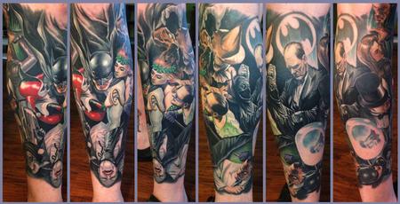 Steve Wimmer - Alex Ross Batman leg sleeve (Healed)