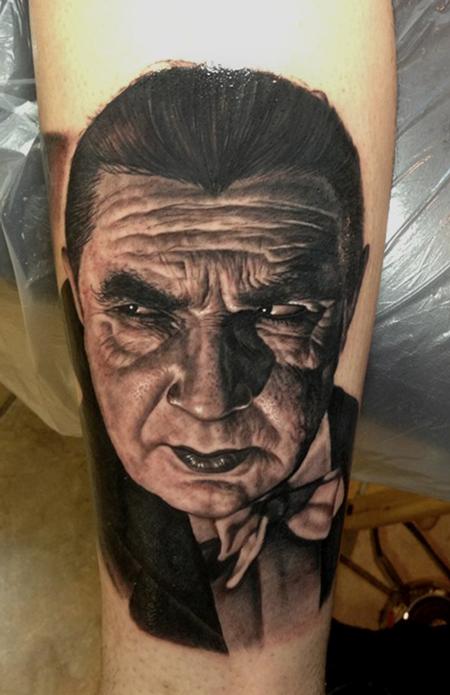 Steve Wimmer - Bela Lugosi Dracula tattoo