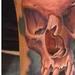 Tattoos - Realistic Color Skull with a Frog - 73354