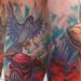 Tattoos - Good over Evil Leg Sleeve, Freehanded no reference (Healed) - 56498
