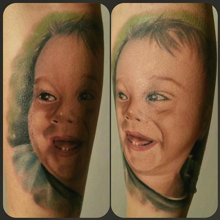 Tattoos - tattoo portrait of a my son  - 99280