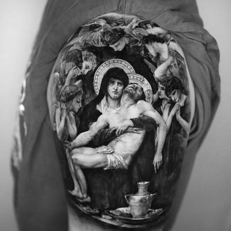 Tattoos - Jesus and Mary Tattoo - 143023