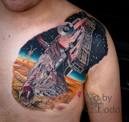 Tattoos - millennium falcon - 131735