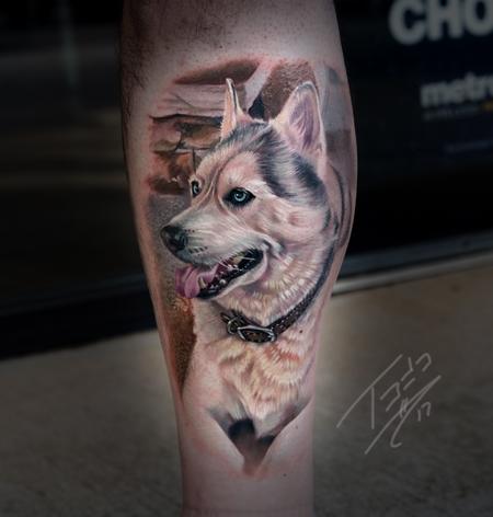 Tattoos - Husky Portrait - 131741