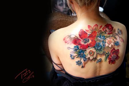 Tattoos - Antique Flowers - 132893