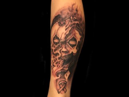 Tattoos - The face of cancer.  - 129300