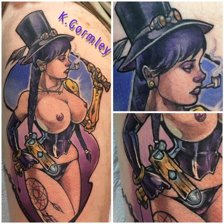 Tattoos - Steampunk pinup - 129597