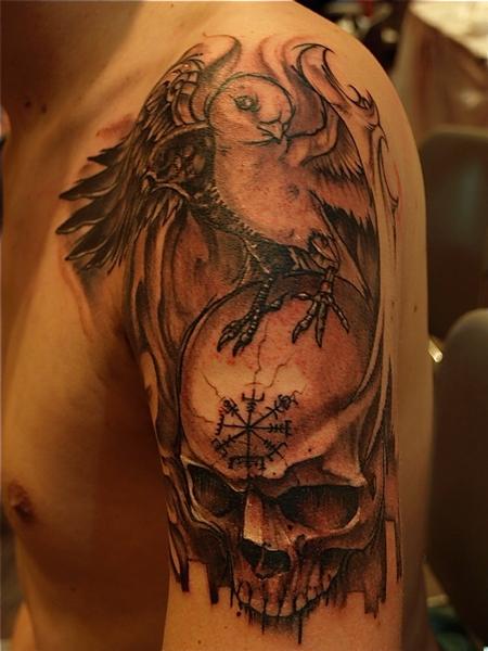 Tattoos - skull - 62403
