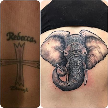 Tattoos - Elephant Cover up - 126237