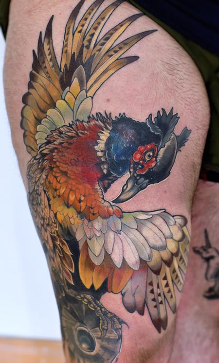 Tattoos - pheasant tattoo - 141011