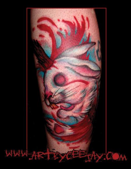 Tattoos - Dead Bunny Tattoo - 63536