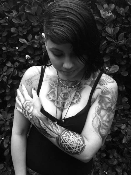 Tattoos - Shri yantra dream catcher - 62579